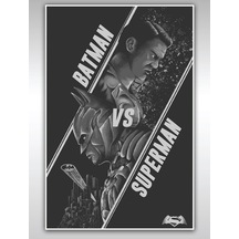 Batman V Superman Poster 40x60cm Afiş - Kalın Poster Kağıdı Dijital Baskı