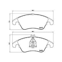 Valeo Fren Balatası On Mercedes W204 S204 C204 C218 W212 C207 670388 A0004209004