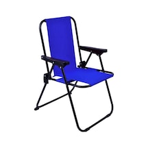 Exent 2-6 Yaş Lüx Çocuk Piknik Sandalyesi Mini Kamp Sandalyesi - Mavi