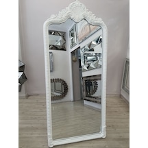 Ayna Denizi Princess White Model Beyaz Renk Dekoratif Ayaklı Boy Aynası Beyaz