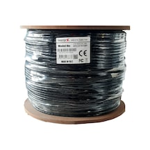 Apronx Cat6 23AWG 305 Metre Outdoor 0.57 MM Siyah Network Kablosu