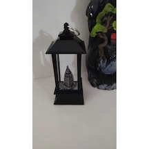 Dekoratif Işıklı Sulu Ve Işıklı Cam Kule Boyutu 12 Cm
