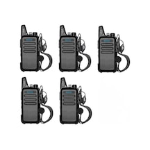 5li Pmr 446 Türkçe Konuşan El Telsizi Yeni Tasarım Type-c Şarjlı Mars Kulaklık li Set