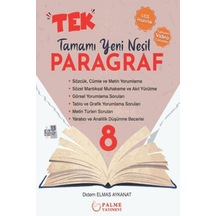Palme 8. Sınıf TEK Paragraf Tamamı Yeni Nesil Soru Kitabı N11.8979