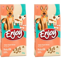 Enjoy Kuzu Etli ve Pirinçli Yetişkin Köpek Maması 2 x 15 KG