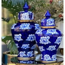 2 Li Set Nilüfer Blue 25-30 Cm Şah Küp