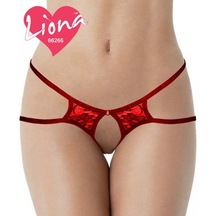 Liona Dantelli Kırmızı Seksi Fantazi Iç Giyim Tanga Çamaşırı (177705124)