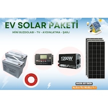 Karavanlar İçin Solar Güneş Enerji Paketi Tv Buzdolabı Aydınlatma