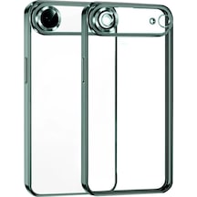Apple, Uyumlu iPhone 17 Air Razer Lensli Silikon - Yeşil