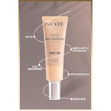 Tr Cosmetics Daily Skin Perfector Skin Tint 100 Spf 50 Ton Eşitleyici Doğal Bitişli Renkli Nemlendirici