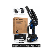 Börher BA011435 21V 1.5AH 2 Akülü 10 ve 15 CM Pala Zincirli Zincirli Dal Budama Testeresi