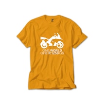 One World 1250gs White Sarı Tişört