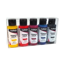 Vallejo 62104 5x60 Ml. Candy Colors, Premium Rc Color Serisi Model Boyası Seti Renkli