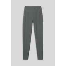 Tommylife Haki Esnek Standart Fit Performans Kadın Tayt - 94667 Haki