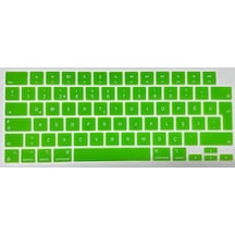 Arabulalaca Apple Uyumlu MacBook Pro 16.2 A2780 Türkçe Q Silikon Klavye Yeşil