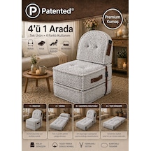 Viscolog Comfy Premium Teddy Kumaşlı Fermuarlı Legom Çocuk Koltuğu Aktivite Ve Yer Minderi Seti 50x50 70cm Gri