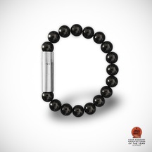 Les Fines Lames Punch Bileklik Steel Oniks - M