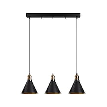Riolight Retro Üçlü Masaüstü Metal Sarkıt Avize