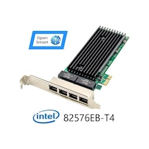 Open Smart 4 Port Intel 82576EB-T4 1GbE Ethernet Kart - OPS7229NT
