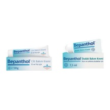 Bepanthol Dudak Bakım Kremi 7.5 ML + Cilt Bakım Kremi 100 G