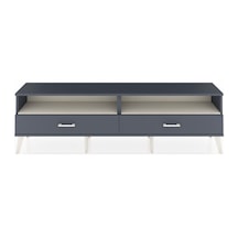 Arges Tv Ünitesi 2 Raflı 2 Çekmeceli 176x30x51 Antrasit-aytaşı/antrasit Aytası/antrasıt