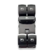 Vw Tiguan 2012-2015 Uyumlu Dörtlü Krom Sol Ön Cam Açma Düğmesi