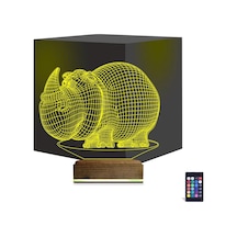 Luvivia Gergedan 3d Lamba - Masa Gece Lambası Şeffaf