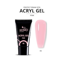 Momo Professional Protez Tırnak İçin Poly Gel Poli Jel Acryl Gel No.05 Pembe 30 Gr