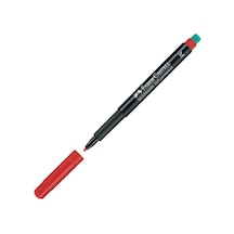 Faber-Castell 1523 21 S Kırmızı Permanent Kalem Kırmızı