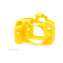 EasyCover Nikon D3200 Sarı Silikon Kılıf