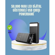 Tüm Cihazlarla Uyumlu 50.000 Mah Powerbank Yüksek Kapasiteli, Led Gösterge Ve Akıllı Koruma Fonksi Çok Renkli