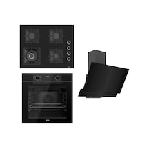 Ferre Fryart Serisi Siyah Ankastre Set SC405-WFA - QEP63CS - D063