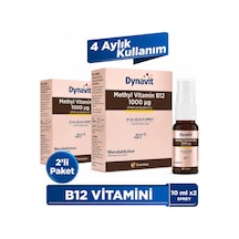 Vitamin B12 1000mcg 10ml Dilaltı Spreyx2 Aile Boyu B12 Vitamini Methylcobalamin Hafıza & Enerji