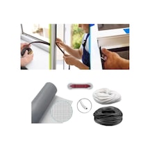 Netpen 3'lü Sineklik Seti 700x100 Cm Tül, 22 Mt. Siyah Conta, Fit