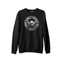 Rock 'N Roll Siyah Erkek Kalın Sweatshirt Rock 'N Roll Siyah Erkek Kalın Sweatshirt