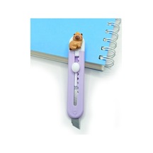 Mini Şekilli Falçata Maket Bıçağı - Capybara Mor