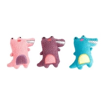 Peluş Kertenkele Figürlü Kedi Oyuncağı 9 Cm Açık Bej