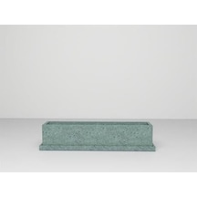 Nuano Consept Balkon Serisi Köşeli Saksı Yeşil 80x20