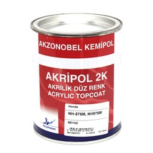 Akzonobel Akripol 2k Düz Renk -beyaz-nh578m - 578m-1 Lt.