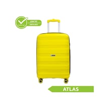 Vegmann Polipropilen Pp Atlas Sarı Orta Boy Valiz Sarı