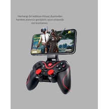 Kablosuz Bluetooth Oyun Kolu Mobil Tv Pc Uyumlu Ergonomik Tasarım