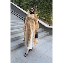 Riella Butik Aura İkili Tesettür Takım Camel