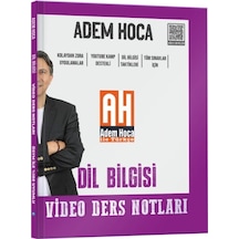 Kr Akademi Adem Hoca Tüm Sınavlar İçin Dil Bilgisi Video Ders Kitabı