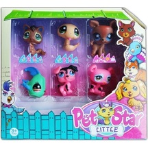 Little Pet Shop Neşeli Minişler 6'lı Miniş Ailesi Oyuncak Pet Sta