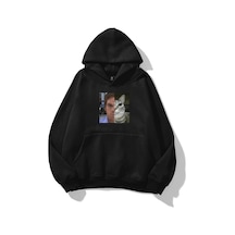 Kadın Dexter Cat Sweatshirt Siyah Siyah