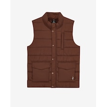 Skechers M Puffer Vest Erkek Kahverengi S2620193-2070