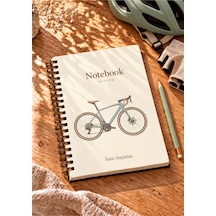 Cycling Temalı Sporcu Özel Seri Kişiselleştirilebilir Tasarım A5 Metal Spiralli Çizgisiz Karton Kapak Cycling Temalı Sporcu Özel Seri Kişiselleştirilebilir Tasarım Temalı Defter Çok Renkli