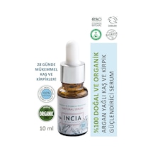 INCIA %100 Doğal Kaş ve Kirpik Serum Bitkisel Yoğunlaştırıcı Yoğun Bakım Yağı Vegan 10 ML