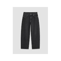 LC Waikiki Alıta Cıty Farkıyla Lcw Vision Gri Denim Düz Balloon Fit Yüksek Geniş Paça Kadın Jean Pantolon Gri - 939987529 Gri