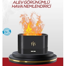 Mey İthalat Led Işıklı Buhar Makinesi Alev Efektli Kumandalı Oda Nemlendirici
